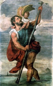 ティツィアーノ Painting - 聖クリストファー・ティツィアーノ・ティツィアーノ
